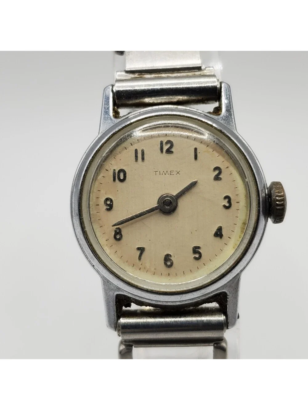 Vintage Timex Mechanical Womens Watch Dial For Parts Or Repair